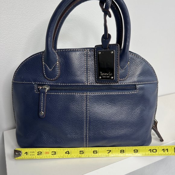 Tignanello Blue Leather Small Handbag - Picture 14 of 15
